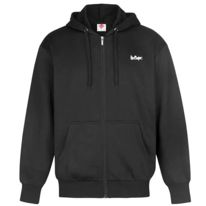 LEE COOPER Sweat Noir Veste Capuche Homme Noir - Achat ...
