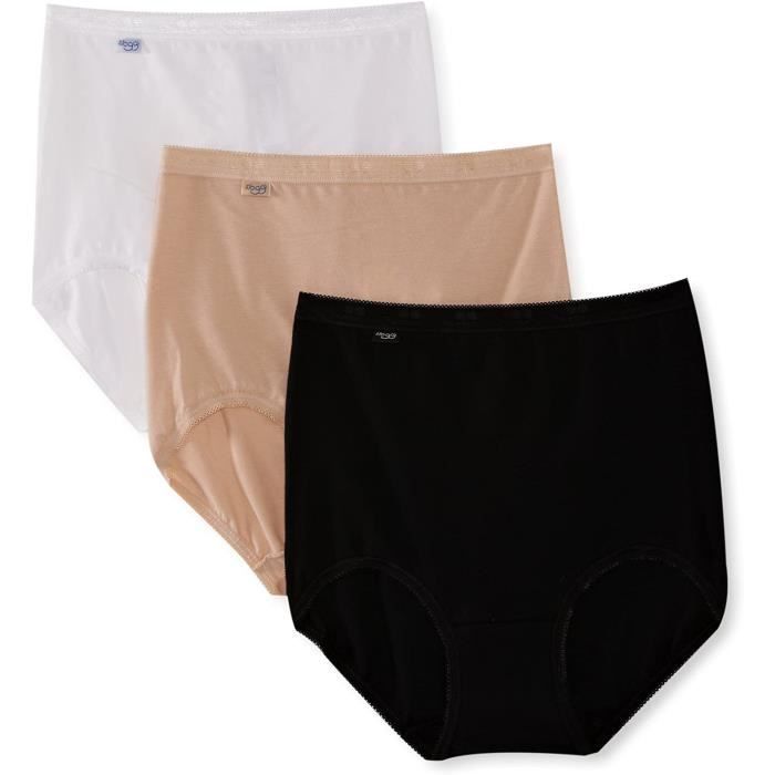 Confezione 3 Slip Donna Dim In Cotone Ed Elastan Con Tasche – Multicolore, Cintura Morbida, Comfort Quotidiano
