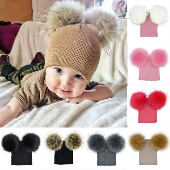 Bonnet Pompon En Fourrure Cdiscount