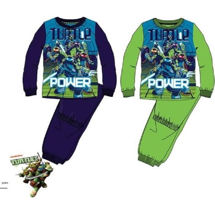 Pyjama 2 pieces TORTUE NINJA bleu NEW Bleu Cdiscount Pret a Porter