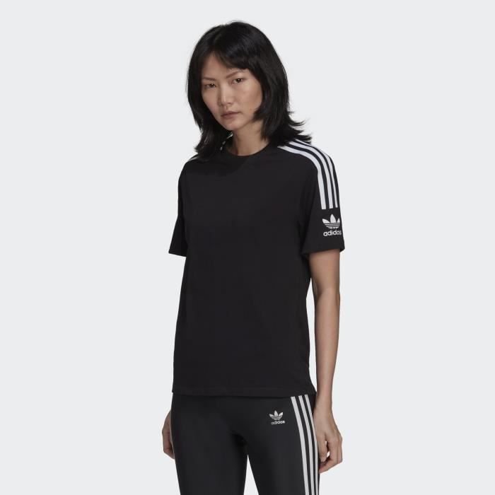 T shirt Adidas Tight Tee noir et blanc pour femme HF7457 40 noir