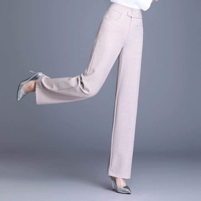 Pantalon costume 2025 femme taille haute