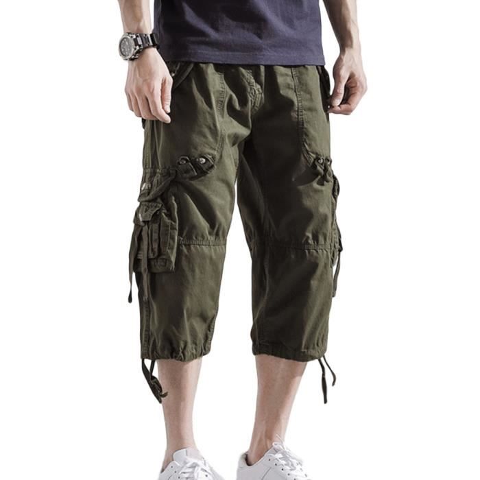 Minetom Shorts Cargo Homme Baggy Pantacourt Casual Combat Pantalon