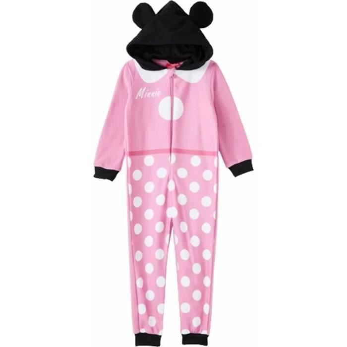 Disney Pyjama Combinaison Enfant, Grenouillère Fille en Polaire