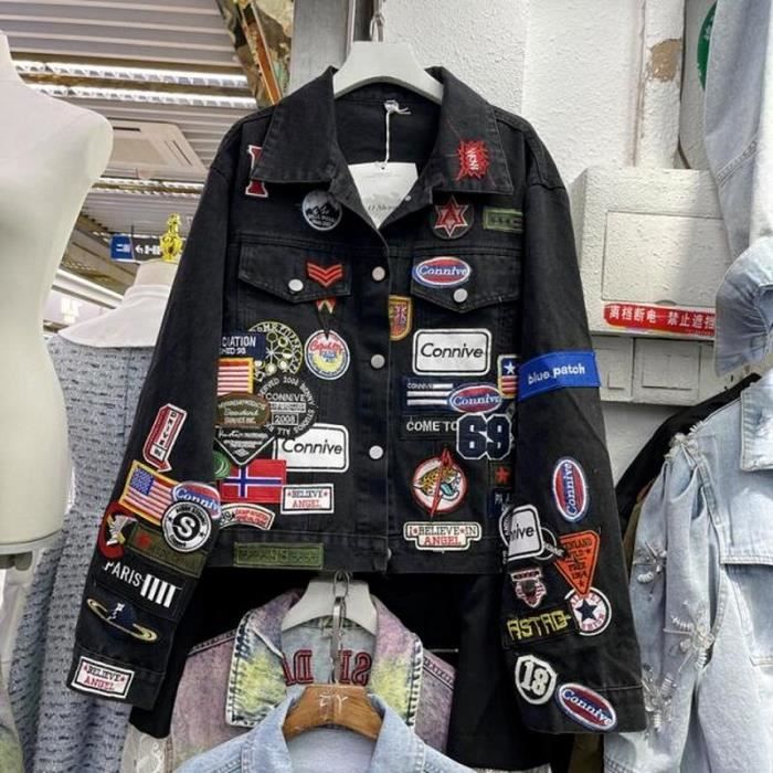 Veste en jean streetwear sales
