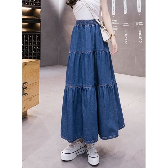 Jupe jean taille elastique online