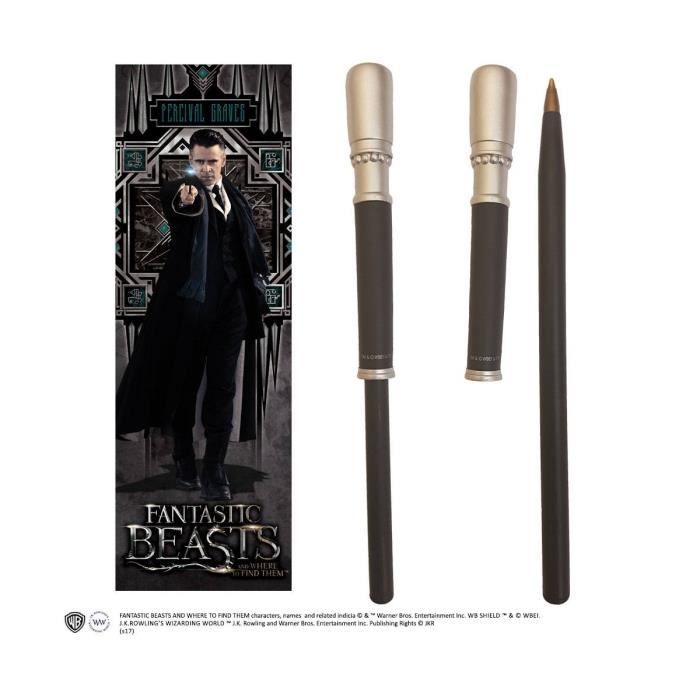 Noble Collection Les Animaux Fantastiques Set Stylo A Bille Et Marque Page Percival Graves Achat Vente Stylo Parure Les Animaux Fantastiques Set Cdiscount