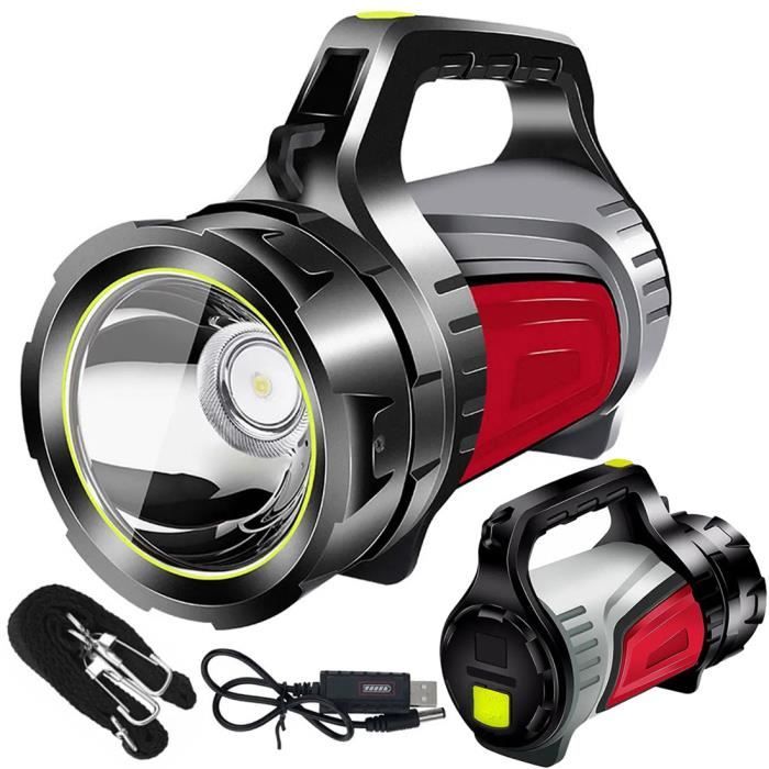 LAMPE TORCHE PROJECTEUR LED RECHARGEABLE POWERBANK PUISSANTE JS-881A