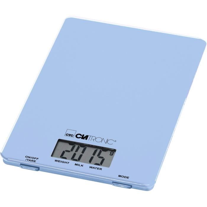 Balance de cuisine - BOMANN - KW 1421 CB - 5 kg - Ecran LCD - Acier inoxydable - Electroménager