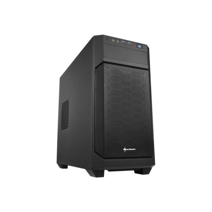 Boîtier PC – Sharkoon – V1000 – Midi Tour – Micro ATX – Pas dalimentation – Noir