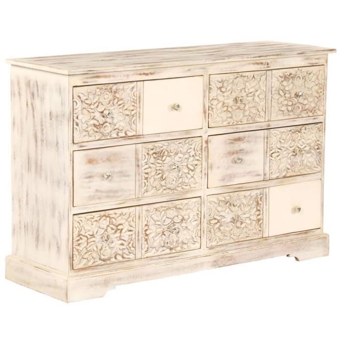 Buffet Armoire De Salon Bois De Manguier Massif Style De Maison De