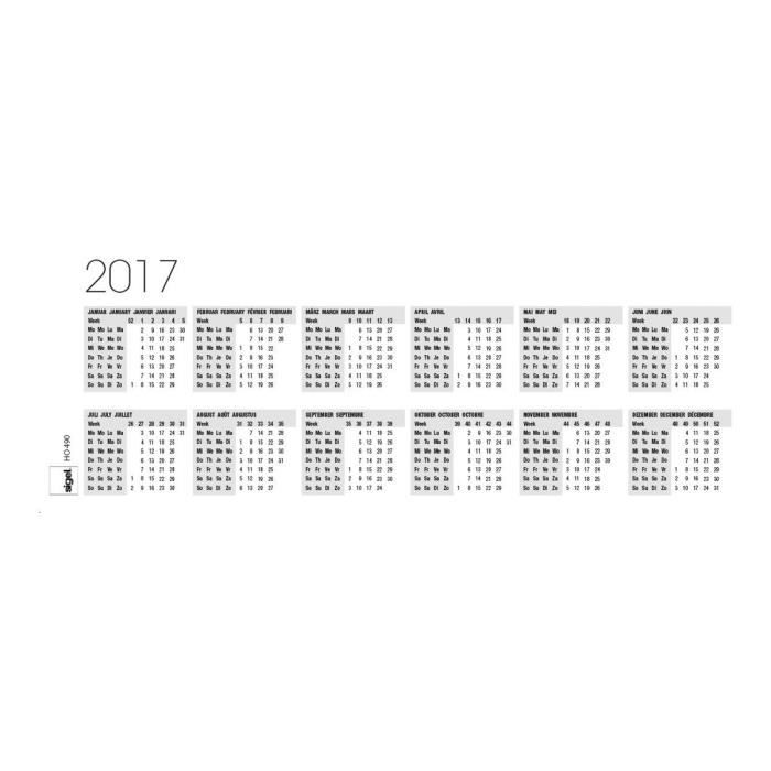 Sigel Memo - Sous-main - 2017-2019 - 30 feuilles - 595 x 410 mm