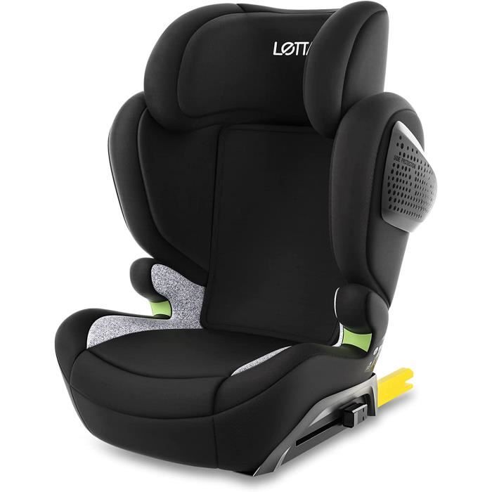 LETTAS I-Size Siège Auto, Rehausseur Voiture Enfant ISOFIX Groupe 2-3  (environ 3.5-12 ans, 100-150 cm) Avec Dossier Amovible, Pr87 - Achat /  Vente siège auto 6070801 - Cdiscount