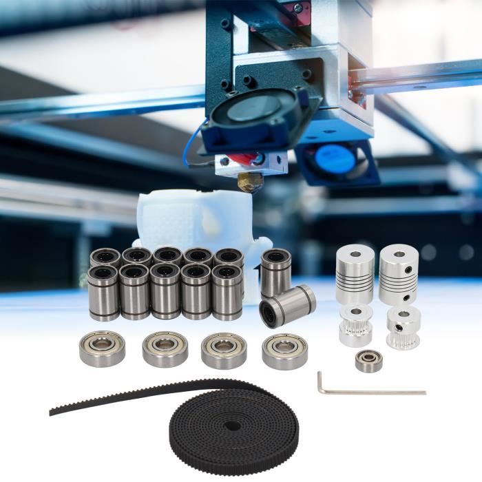 SURENHAP Kit de coupleur d'arbre moteur Kit de Roulement Linéaire LM8UU ...