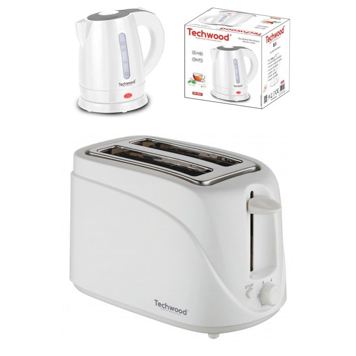 Techwood Set petit déjeuner bouilloire + grille pain - vue 4