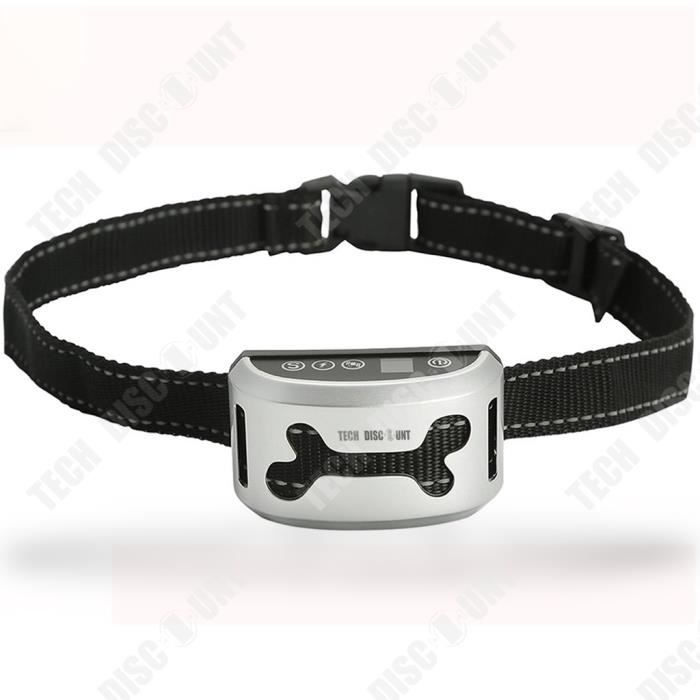 TD® Collier antiaboiement pour chien rechargeable, Collier de dressage, sûr et efficace pour