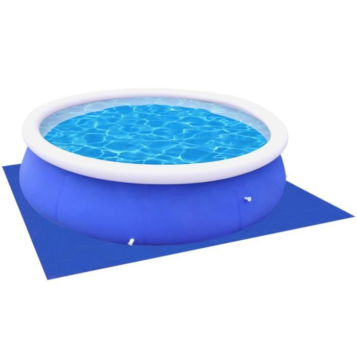 Tapis Au Sol De Piscine Ronde De Diametre Max De 457 Cm En Pe Impermeable Resistant Aux Dechirures Bleu Fonce Achat Vente Bache Couverture Tapis Au Sol De Piscine Ronde Cdiscount
