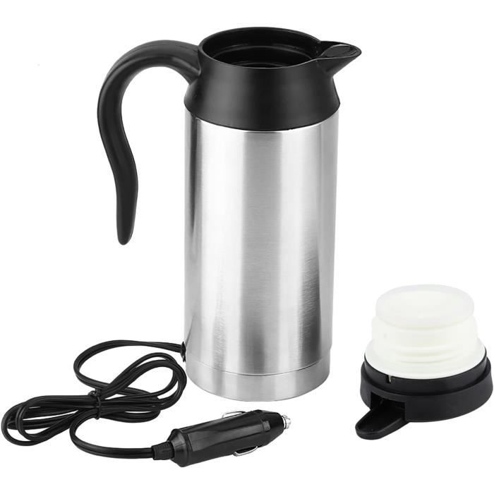 Bouilloire électrique 12V Pour Voiture Acier Inoxydable 0.4L