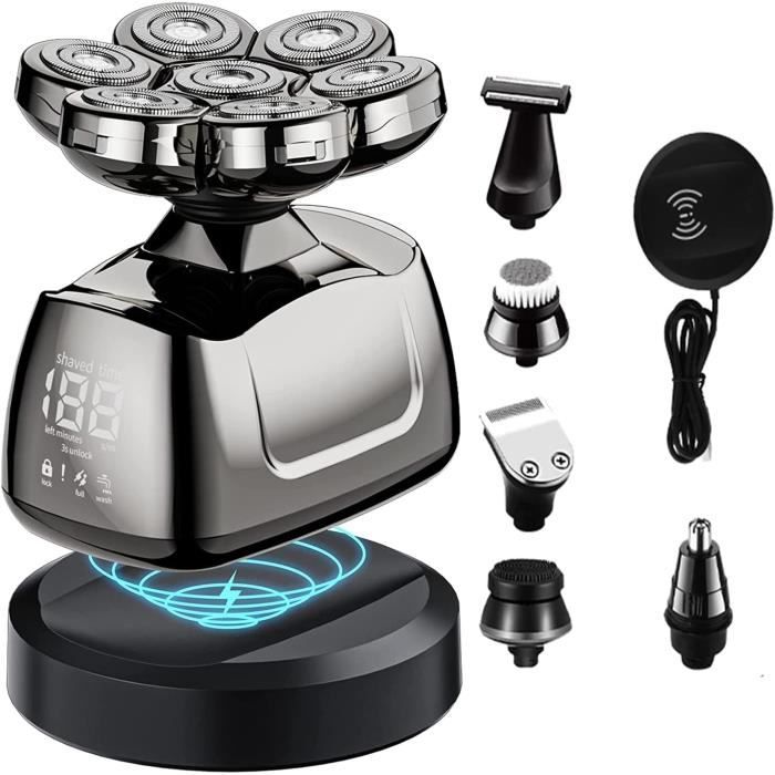 Rasoir Electriques Hommes, 5 En 1 Rasoirs  Ttes Rotatives, Usb ...
