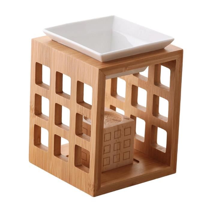 Brûleur à Huiles Essentielles En Céramique Blanc - Diffuseur Sans Flamme, Neuf