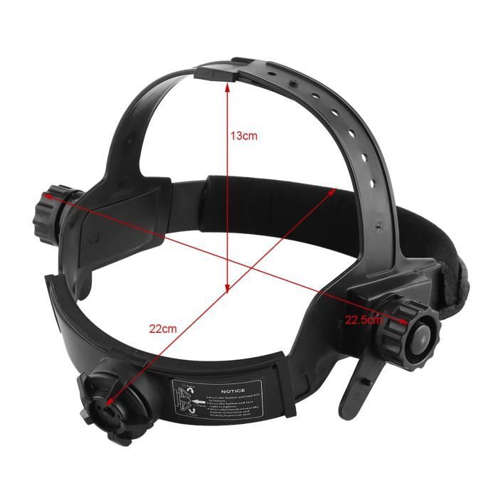 ADF550E Groupe De Miroirs Intelligents Casque De Soudage à Assombrissement Automatique Solaire - Lentille 110x90mm Avec Batterie