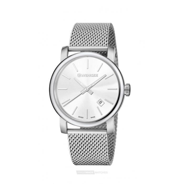 Montre WENGER Homme Attitude - Acier Inoxydable - Chronographe Suisse