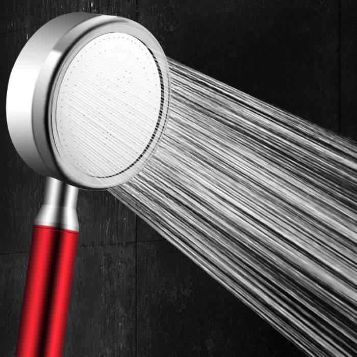 POMMEAU DE DOUCHE,shower head redPommeau de douche en aluminium de