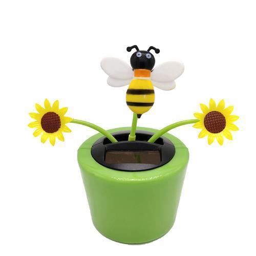 Fleur Dansante Solaire – Décoration Amusante Pour Voiture, Bureau Ou Maison, Sans Piles
