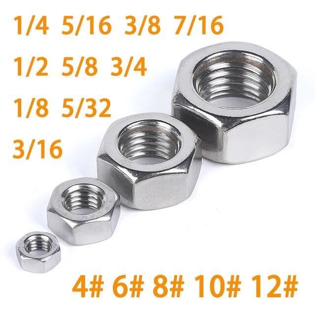 12 écrous à Embase Hex M10x1.25mm - Acier Inox 304, Uxcell, Neufs