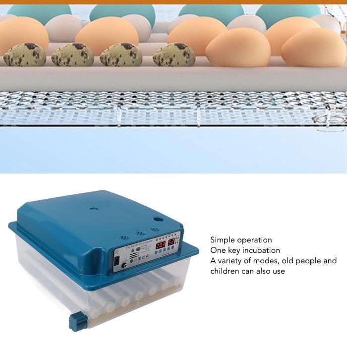 Comparer les prix de Incubateur à couver 36pcs incubateurs d'oeufs électriques simples Incubateur d'éclosion à thermostat entièrement JR033