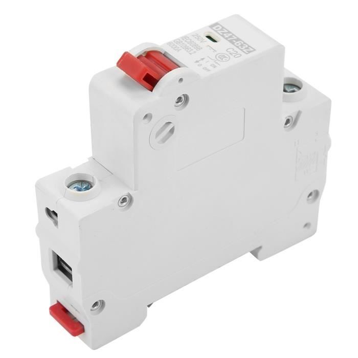 Disjoncteur Unipolaire RB2 2,5A 125V/250V - Protection Surcharge Et Court-circuit - Pour Moteur, Transformateur, Pompe