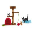 SCHLEICH - Playset Divertissement pour chats mignons - Multicolore - Farm World - Pour enfants à partir de 3 ans-1