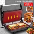 750W MéNage Mini Machine à Steak Hamburger Oeuf au Plat Sandwich Maker éLectrique Surface AntiadhéSive Grille-Pain Grille-Pain-1