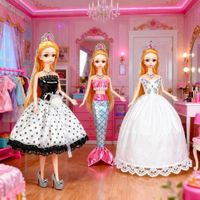 Calendrier De L'Avent 2025 Pour Fille - 24 Surprises Avec Poupée Et Accessoires - Poupée Mannequin Habillable - 3 à 10 Ans