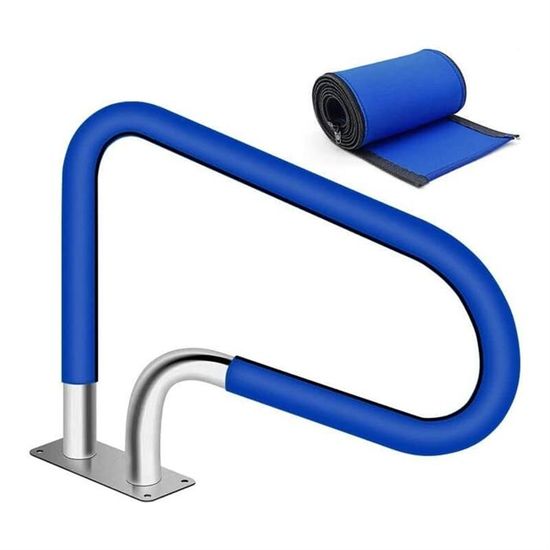 Housse Antidérapante Main Courante Piscine - Néoprène Bleu - Tailles 1.2m à 3m