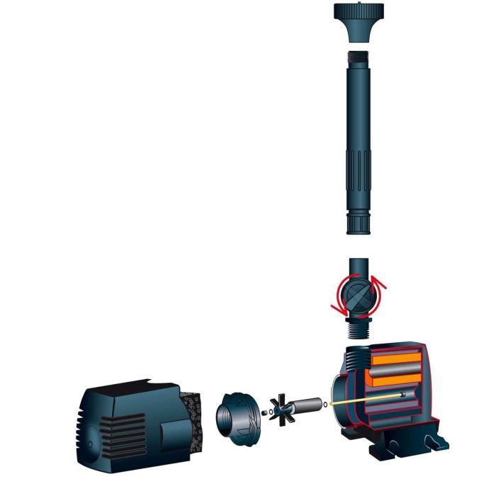 Pompe De Fontaine Ubbink XTRA 1600 - 35W - Pour Bassin Et Jardin - Jet D'Eau 1600L/h