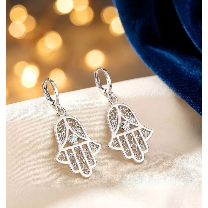 Boucles d'oreilles Biker Tête de Tigre - Argent massif 925