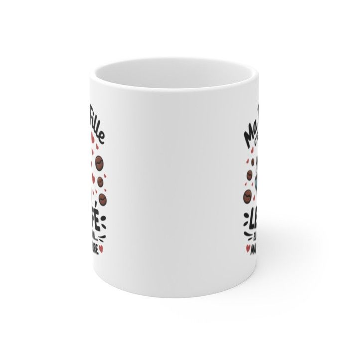 Tasse Céramique 3D Alpaga - Cadeau Original Avec Animal Au Fond - Lavable Lave-Vaisselle - 13x10,9 Cm