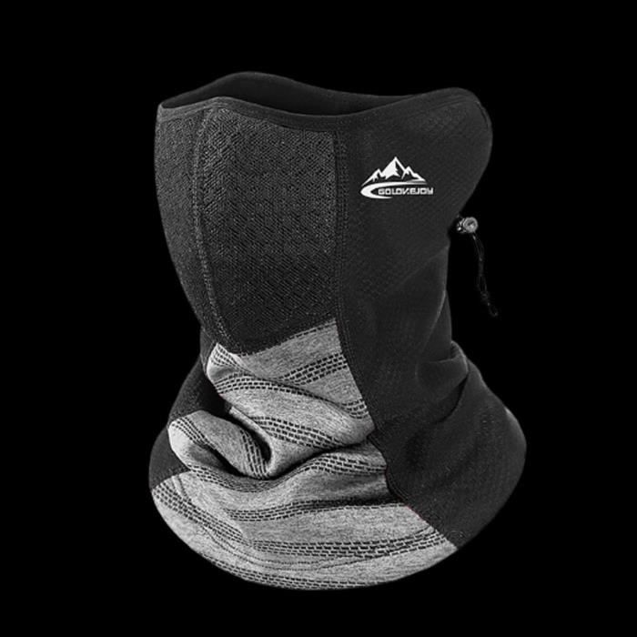 Masque Polaire Cyclisme/Ski - Coupe-Vent Chaud, Confortable, Taille Unique (Noir)