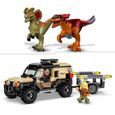 LEGO® 76951 Jurassic World Le Transport du Pyroraptor et du Dilophosaurus, Dinosaures avec Buggy Tout-Terrain, dès 7 Ans-2