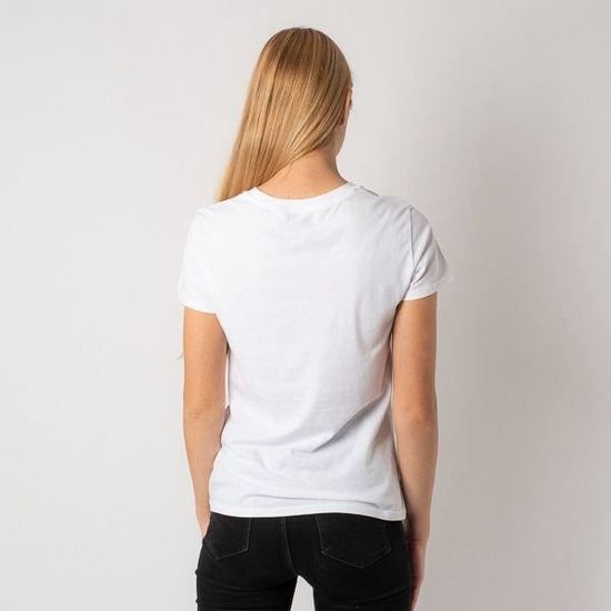 T shirt levis femme bleu blanc rouge sale