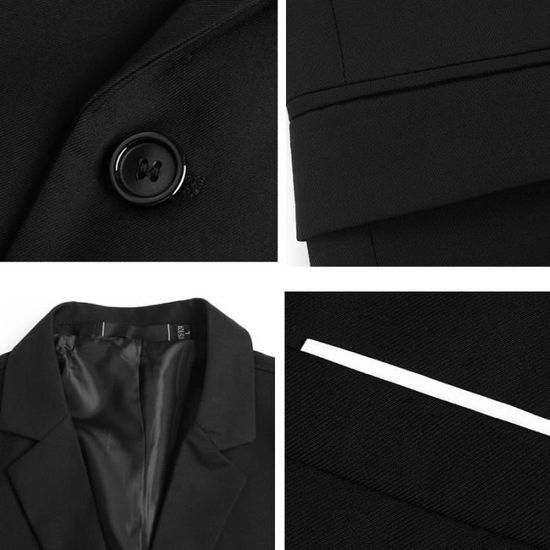 Blazer Homme Slim Fit - Veste Costume Élégante 1 Bouton - Business Et Mariage