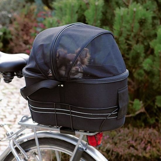 Kerbl Panier de Vélo Transport pour Chiens Vacation 38 x 25 x 25 cm Noir 80595
