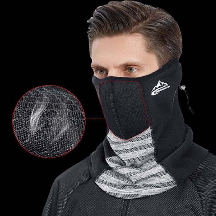 Masque Demi Ski Moto Hiver Polaire - Protection Froid Poussière Avec Scratch Réglable Pour Hommes Femmes