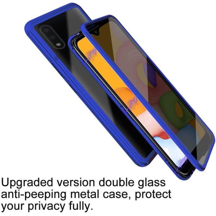 IPhone 12 Pro Max Coque, Anti-Rayures Aluminium Magnétique Métal Bumper +  Verre Trempé Anti-Espion Étui,Noir - Cdiscount Téléphonie