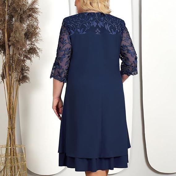 Tenue Mode Grande Taille Femme Chic Robe Femme Ronde Robe Grande