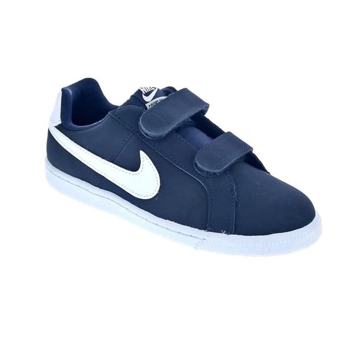 Baskets Nike Court Royale Gar on Bleu Bleu Cdiscount Chaussures