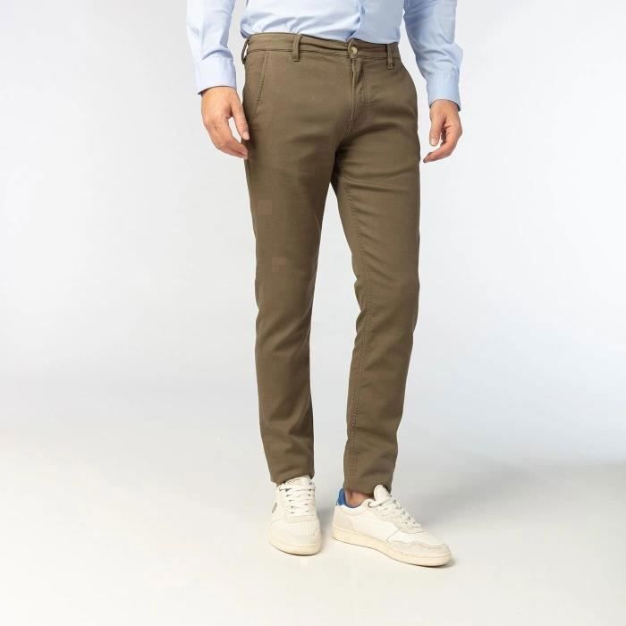 Pantalon chino Serge Blanco 721 militaire vert green Militaire