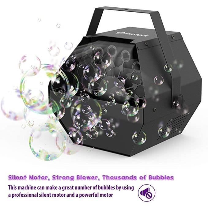 DeAO Machine à Bulles Portable, Soufflante à Bulles Automatique avec
