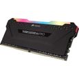 CORSAIR Mémoire PC DDR4 - Vengeance RGB Pro 16 Go (2 x 8 Go) - 3600 MHz - CAS 18 - LED RGB (CMW16GX4M2C3600C18)-3